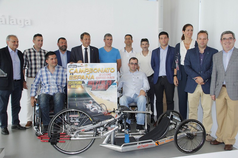 La presentación del Campeonato de España de ciclismo adaptado se celebró en la Diputación de Málaga