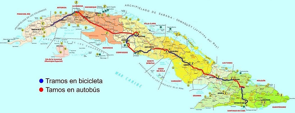 recorrido Vuelta Clta. a Cuba