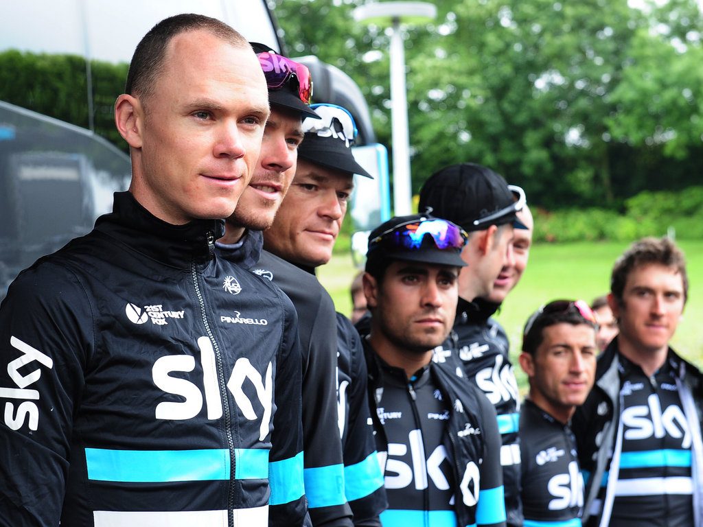 Froome, a la izquierda © Sky
