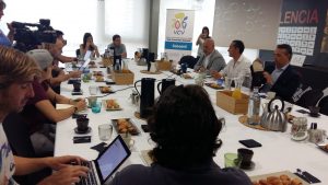 Imagen de la rueda de prensa © Volta CV