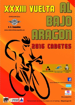 Cartel Vuelta al Bajo Aragón 2016