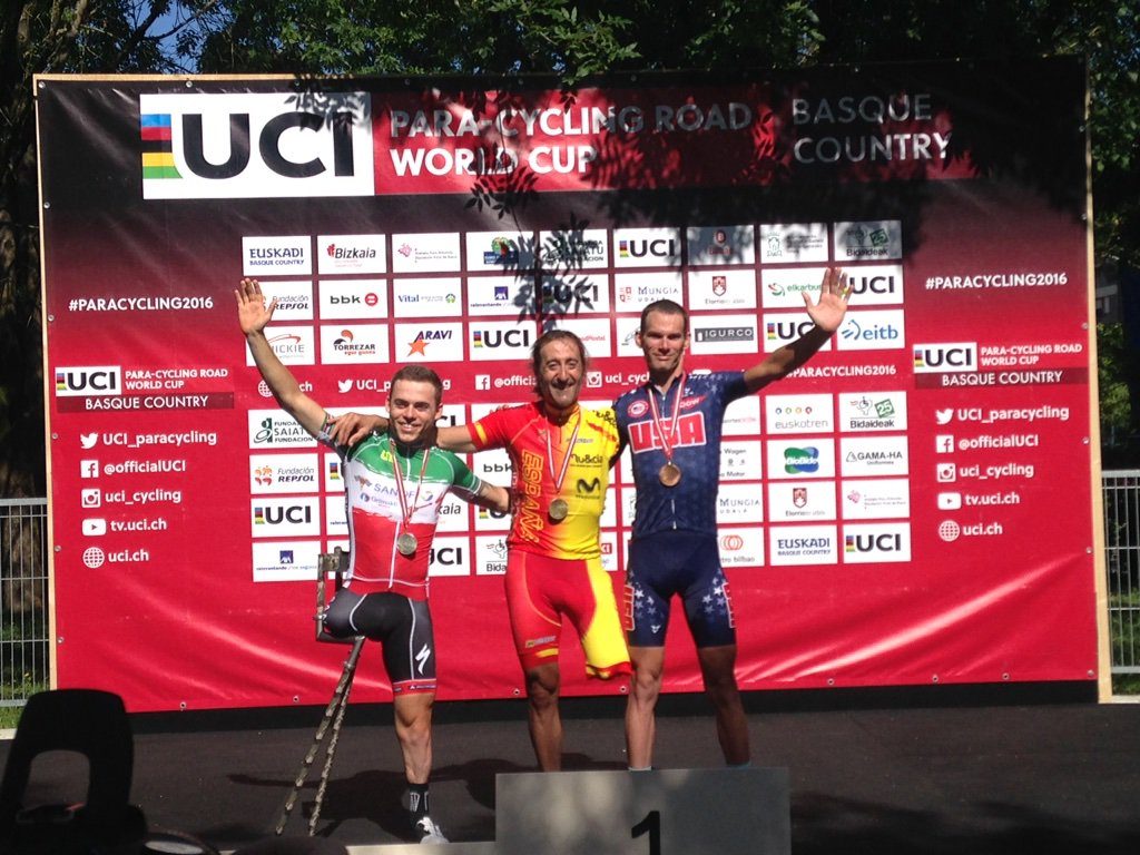 Juanjo Méndez se llevó el oro en la prueba de ruta © García Casas