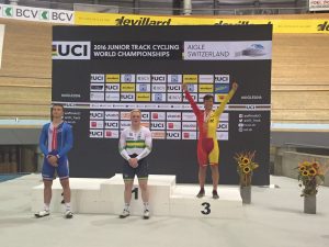 Orgambide, en el podio © RFEC