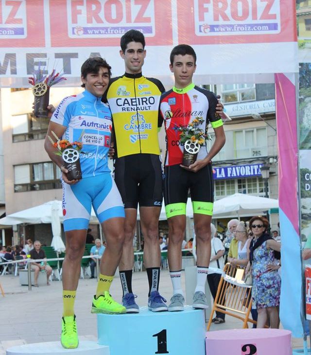 Podio de los júnior en el Trofeo Virxe do Carme © CC Vigués