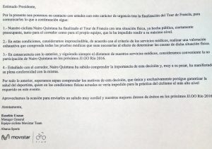 Carta de Unzue © FCC