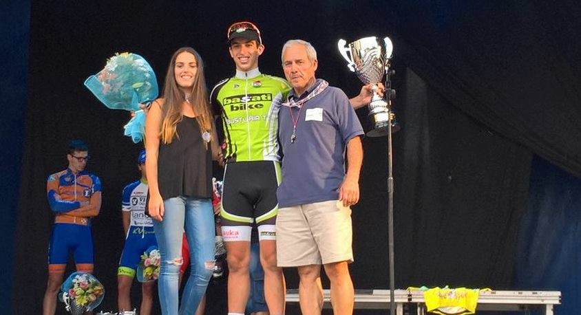 Iker Pedernales, en el podio de Sodupe © FVC