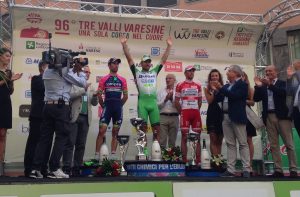 Podio de la prueba © Bardiani 