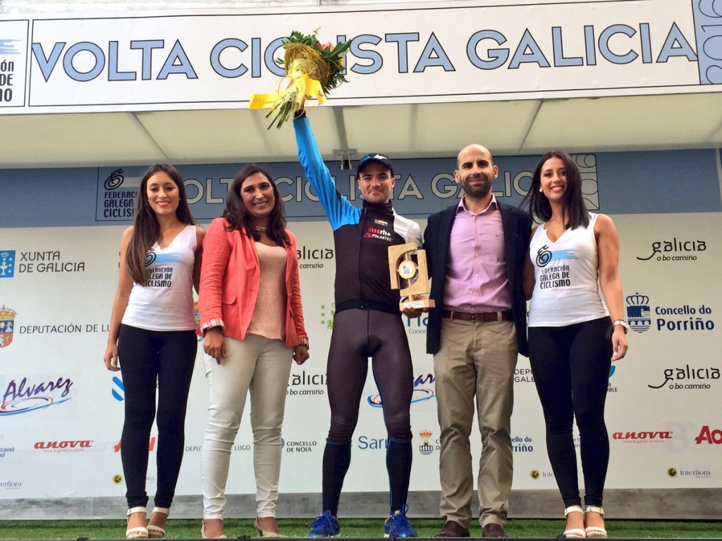 Diego Sevilla, ganador en Sarria © Fund. Contador Team
