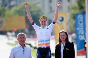Guarnier y su maillot final © UCI