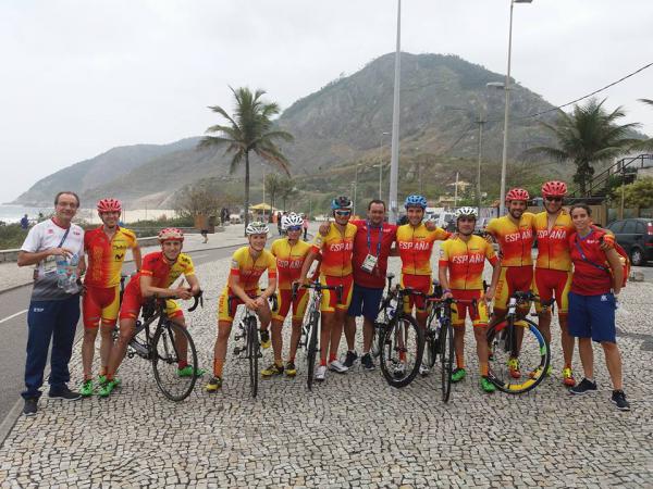 La selección de ciclismo adaptado en Río © RFEC
