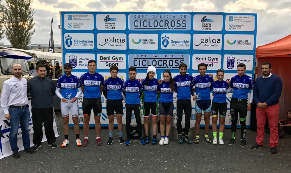 Los primeros líderes de la Copa gallega de ciclocross © FGC