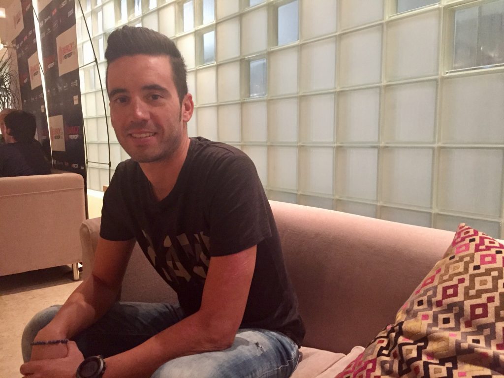 Javi Moreno, en el hotel de concentración de Croacia © Ciclo 21