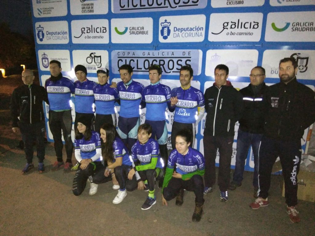 Los líderes de la Copa gallega tras la carrera de Dumbría © FGC
