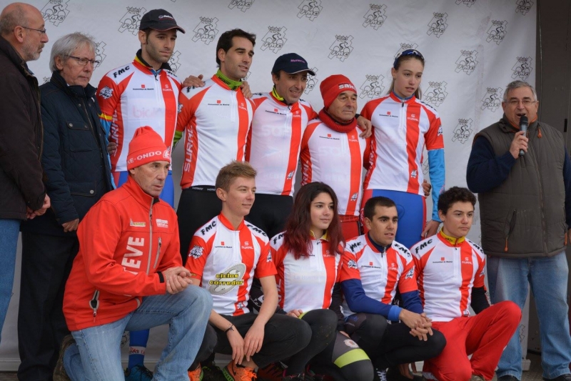 Los líderes de la Copa madrileña, en el podio