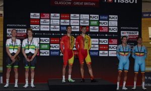 El podio de la madison © UCI