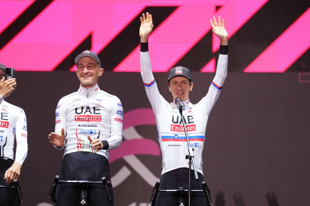Tadej Pogacar durante la presentación del Giro de Italia