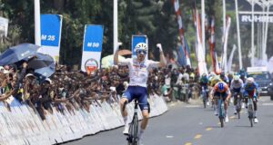 Delbove, ganador de la quinta etapa del Tour de Ruanda 2025.