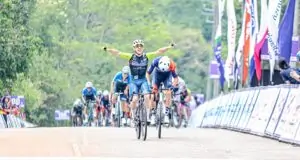 El italiano del Solution Tech Lorenzo Quartucci ganó al esprint la cuarta etapa