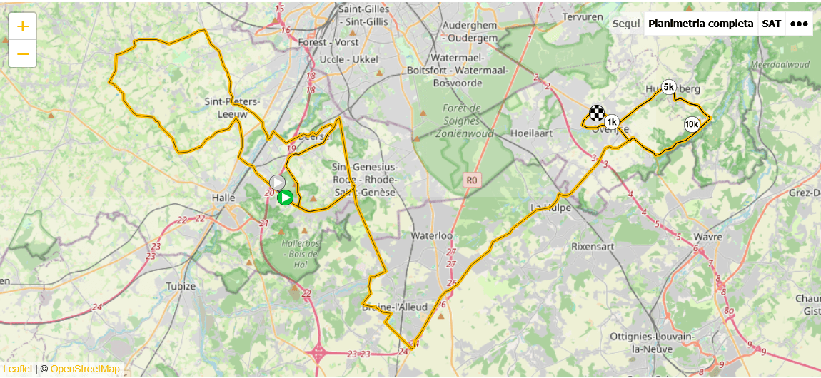 Recorrido Flecha Brabante 2026.