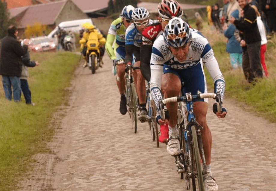 Juan Antonio Flecha en una edición de la París-Roubaix.