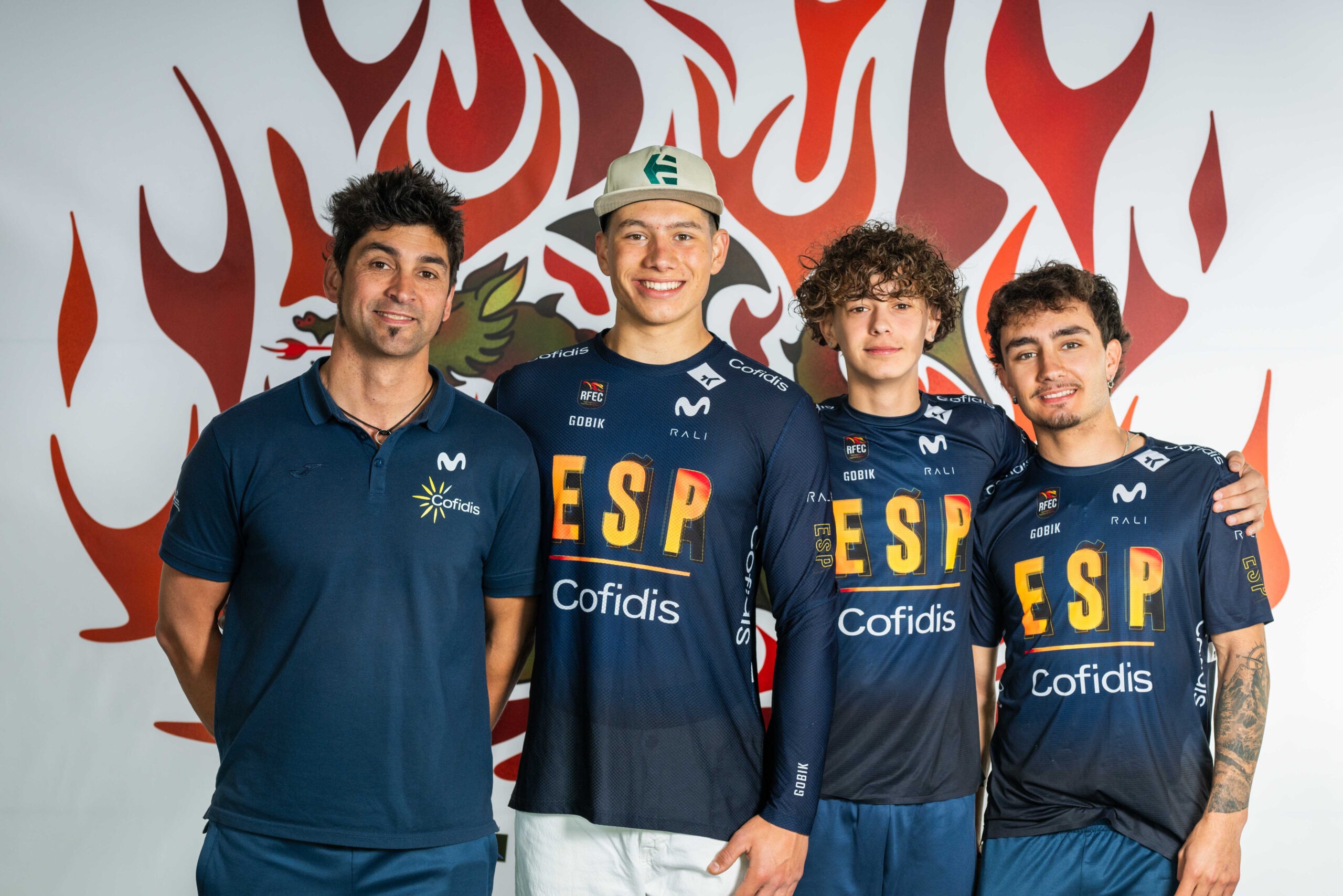 La Selección Española de BMX Freestyle Park.