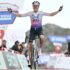 Paula Blasi, en la cima del Angliru.