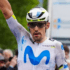 Jon Barrenetxea (Movistar) en la meta del Tour de Finisterre 2026.